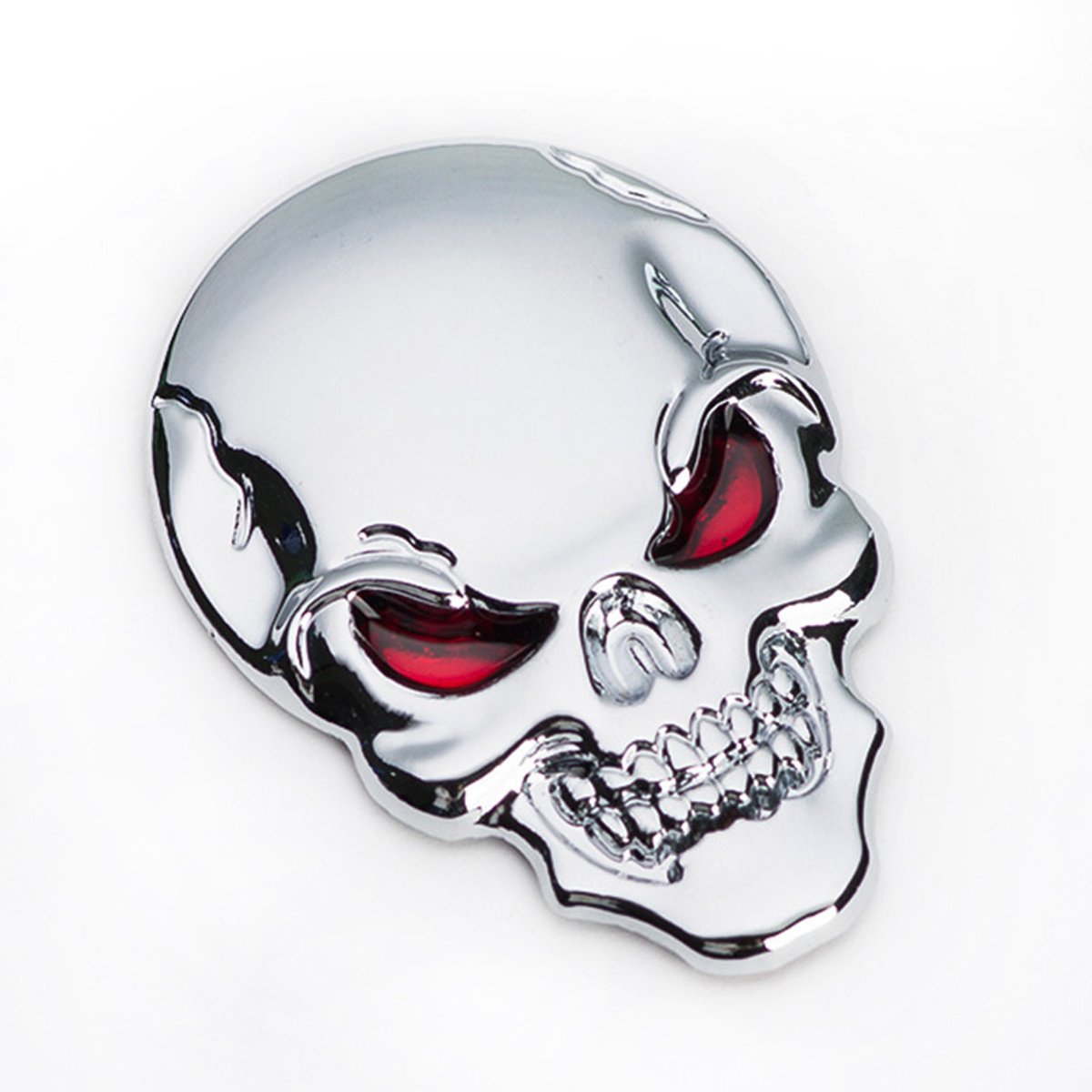 Decoratieve 3d   Skull | Auto sticker | Zilver